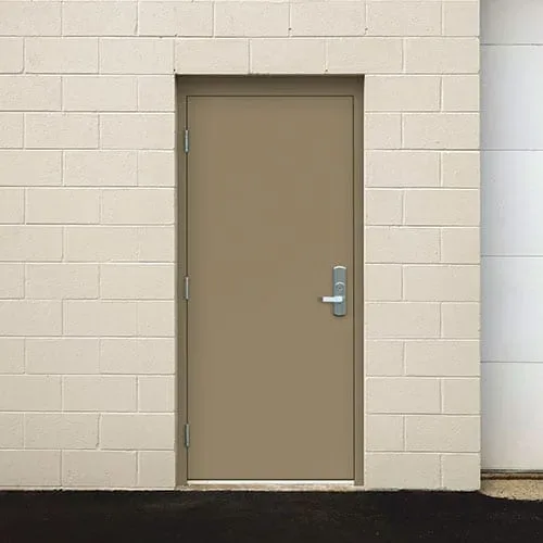 Hollow metal commercial door